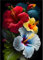 EOBROMD Diamond Painting Erwachsene Blume, 5D Diamant Painting Bilder Erwachsene Blume, DIY Diamond Painting Bilder Diamant Malerei Blume Set für Zierpflanzen 30x40cm
