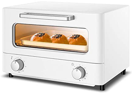 Mini Horno De 12 L, Horno de Mesa, Horno Multifuncional Sartén Máquina Para Hornear Hogar, Calor Superior e Inferior Horno Tostador Asar, Deshidratador, Blanco