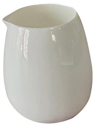 Milisten 2pcs Ceramic Coffee Milk Jug Seasoning Bowl Gravy Pitcher Italian Espresso Cups Milk Syrup Server Practical Ceramic Cup Indoor Plant Compost Ceramics Oil Can White Cream