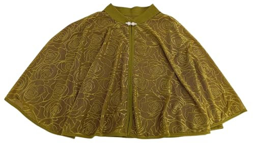 FAIRYGATE Poncho Damen Winter Braut Bolero Brautschal Hochzeit Brautjacke Abend Party Abendkleid Weich Brautstola Elegant Schal Cape Brautjungfern B6909