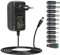 Alimentatore di rete DC24 V 2 A, con 11 spina DC, punte da AC a DC 24 V, 2 Amp 1,5 A, 1 A, trasformatore per strisce LED, fotocamere, display PC, monitor, altoparlanti 24 V