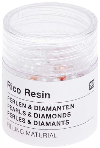 Füllmaterial Perlen, Diamanten und Kügelchen Mix, Roségold, 13,5g