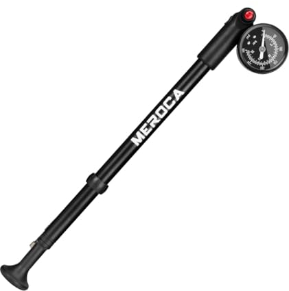 BIKETORIX Hochdruck-Stoßpumpe, (300 PSI Max) für Gabel & Hinterradaufhängung, 2-in-1 Fahrrad Gabelpumpe/Fahrradreifenpumpe für MTB, Rennrad