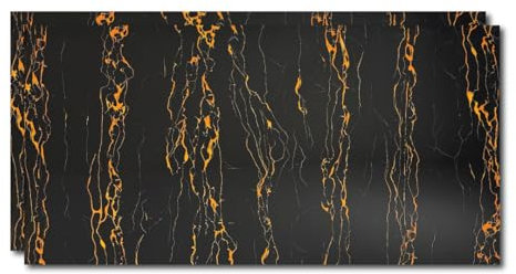 LoXus-3D Wandverkleidung Marmoroptik / 2 Pcs 120x60cm / Alternative zu Badfliese | Küchenfliese, Duschwandpaneele, PVC Wandpaneel für Küchenrückwand,Badezimmer,Wohnbereiche-Styropor Paneele für Innen