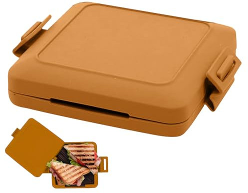 Microwave Toastie Sandwich Maker, Micros Munchy Microwave Toastie Maker, Toastie Maker With Adjustable Silicone Straps, Non-Stick Microwavable Toastie Makers, Wireless Sandwich Maker Machine