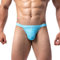 Summer Code Bikini Slips Douce et élastique sous-vêtements Micro Mesh Bulge Pouch Underwear pour Hommes, Bleu Ciel, S