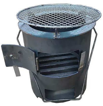 PQXQZ Holzofen Outdoor Verdickender Camping Holzofen Camping Ofen mit Griff Mobile Campingofen