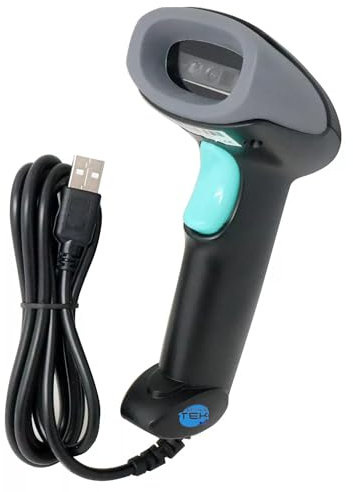 SIMPLETEK - Barcodeleser mit Draht Barcode Pistole mit 1D-Kabel (generalüberholt)