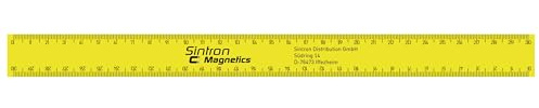 Sintron Magnetics Magnetlineal 30 cm, Magnetisches Lineal mit Haftfunktion, für präzises Messen & Markieren auf Metalloberflächen, ideal für Werkstatt & DIY-Projekte, Rutschfest & Langlebig, 2er Set