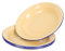 PartyKindom 4 Stück Emailleplatte Klein Schale Aus Emailliertem Teller Obst Speiseteller Emaille Groß Salatteller Aus Emaille Creme Party Emailware -gerichte Wiederverwendbar Yellow