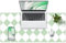 METEOROCK Non Slip Desk Mat, Green Checkered Desk Mat, Waterproof PU Leather Desk Pad, Easy Clean Laptop Mat for Desks, Table Protector Large Mouse Pad for Gaming, Office, Home (90 x 40 CM, Green)