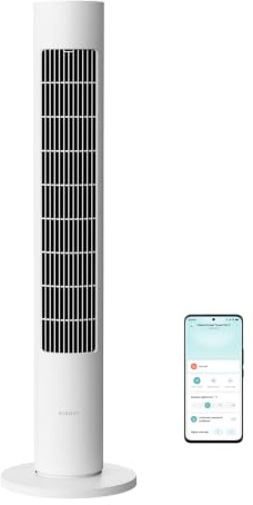 XIAOMI Tower Fan 2, Quiet Cooling, Smart Control, 150° Natural Breeze | Powerful tower fan, sleep mode, smart control with 100 speed levels, energy saving design, bedroom/living room/office
