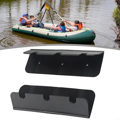 Set of 2 Boat Seat Hook Clips for Rib Dinghy and Accessories PVC Material (Black)