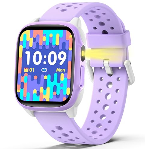 meoonley Kinder Smartwatch mit 140 Sportmodi, 1,5 Fitness-Tracker, Herzfrequenz, Rätselspiele, IP68 Wasserschutz, Ohne App/Telefon nutzbar, Geschenk für Jungen Teenager 6-15 Jahre