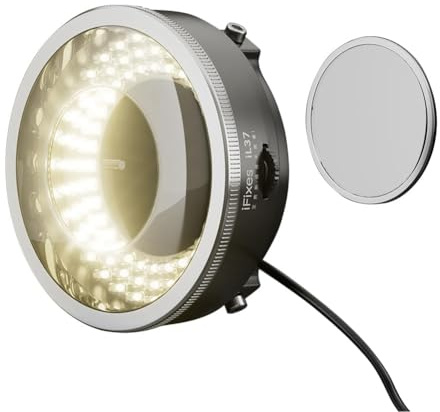 Fegtrtyoa Labor-Illuminatoren Mikroskop für Telefon zum Löten Reparierter Polarisierter Ringlicht Ultra-Bright 96 LED-Lampen-Anti-Blend