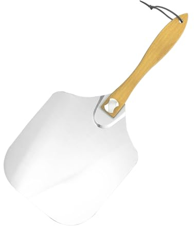 Magesh Premium Pizzaschieber - 65cm pizzaschieber edelstahl: Perfekte Gleiteigenschaften für Pizzastein - Robuster Klappbarer pizzaschaufel - Ideal für Grill & Ofen – Geschenk für Männer(30 x 36 cm)