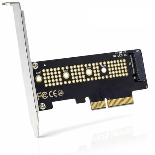 Novecia Adattatore M.2 NVMe a PCIe, scheda di espansione SSD NVMe M-Key
