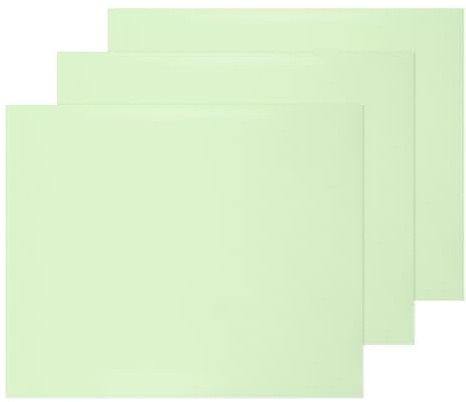 sourcing map 3 Pcs Heat Transfer Vinyl Roll, 12 x 10 HTV, Light Green | Iron on Vinyl PU HTV Sheets,for t Shirts Sports Clothing Garments,Heat Press Machine