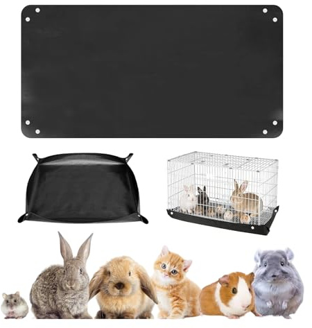 RTSHUK Waterproof Pet Playpen Mat, 150 x 100 cm, Washable Mat Made of PE Material for Guinea Pigs, Rabbits, Hamsters, Ferrets, Rabbits, Reusable Cage Insert
