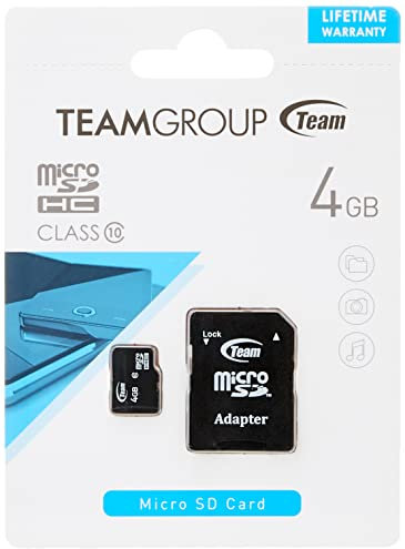 TEAMGROUP Micro SDHC 4GB Class 10 + Adapt SD