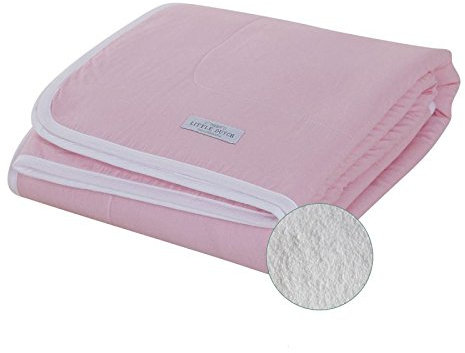 Little Dutch 1563 Kinderdecke Pure & Soft Medium Pink Gr. 110x140 cm