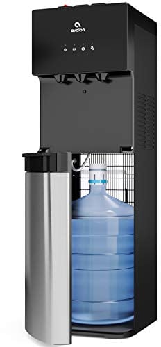 Avalon Bottom Loading Water Cooler Water Dispenser with BioGuard- 3 Temperature Settings - Hot, Cold & Room Water, Durable Stainless Steel Construction, Anti-Microbial Coating- UL Listed