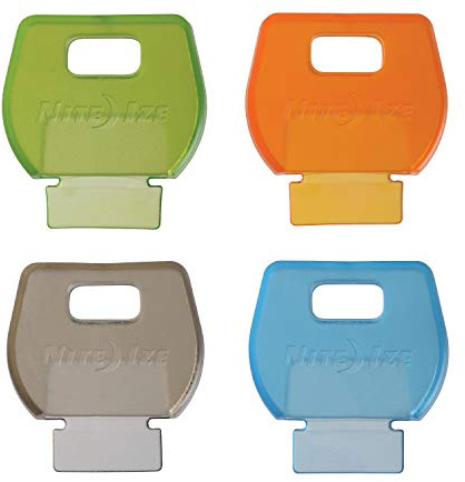Nite Ize - Coperture per chiavi di identità, confezione da 4 pezzi, multicolore