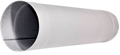 Galvanized Steel Pipe 150mm / Length 0.5 Meter/Galvanised Metal Rigid Chimney Liner Ventilation Ducting Solid Tube DPO02 (Ø-150mm)
