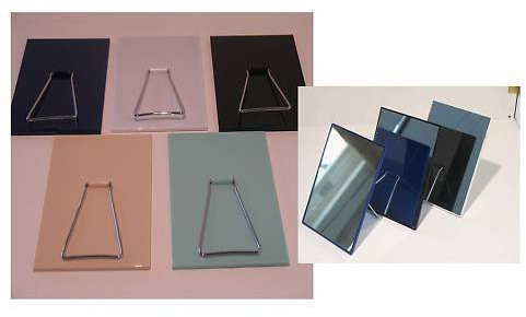 niavida 2 x Rasierspiegel Kosmetikspiegel EXTRA Flach Stellen hängen 13 x 9,2