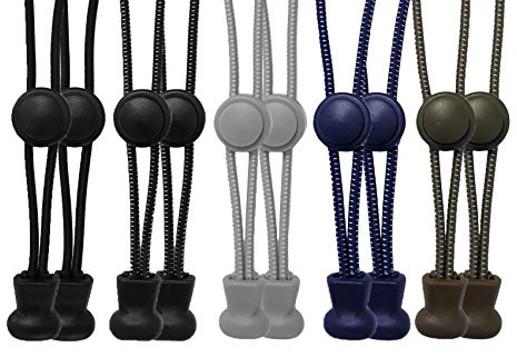 scarlet sport | Schnürsenkel »Premium«, 5 Paar Flex-Schnürsenkel, elastisch, mit Schnellverschluss & Schnellschnürsystem, passend für jeden Schuh, perfekter Halt, Menge: 10 Stück je 120 cm