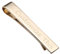 PiercingJ Personalized Gravur 1x 5.4cm Edelstahl Herren Dünn Skinny Krawattennadel Krawattenklammer Krawatten Bar Clips Tie Clip, Silber/Gold/schwarz (Gold, mit Gravur)
