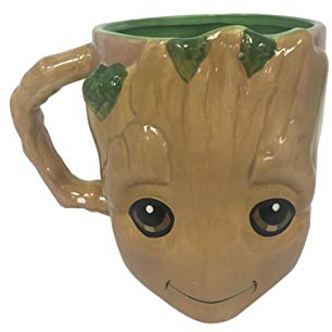 Silver Buffalo Marvel Guardians of The Galaxy Baby Groot Face 3D geformte Keramiktasse 590 ml, transparent