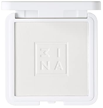 3INA MAKEUP - The Setting Compact Powder 100 - weiß - Behebt und Setzt Make-up - Mattierender Effekt - Absorbiert Zusätzliche Öligkeit - Durchsichtig - Matte Finish - Vegan - Cruelty Free