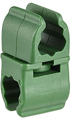 sourcing map 24 STK. Gartenarbeit Universal Clip PP Kunststoff drehbar Spaliere Verbinder Halterung Teile für 8mm Dmr. Pflanzenhalter