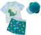 amiyan Kinder Jungen Badeanzug Bademode Schwimmbekleidung Uv-Schutz Dinosaurier Bade-Set mit Hut 90 1-2 Jahre
