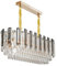 Kronleuchter für Wohnzimmer, Kristall, modern, Hängeleuchte, LED, rund, 60 cm, mit Lampen, E14, Deckenleuchte, für Esszimmer, Schlafzimmer, Wohnzimmer, Küche