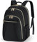 IGOLUMON Laptop Backpack for Women 15.6 Inch Womens Backpack With USB Port Lightweight Waterproof Computer Laptop Bag Daypacks for Work Business Travel School College,Black