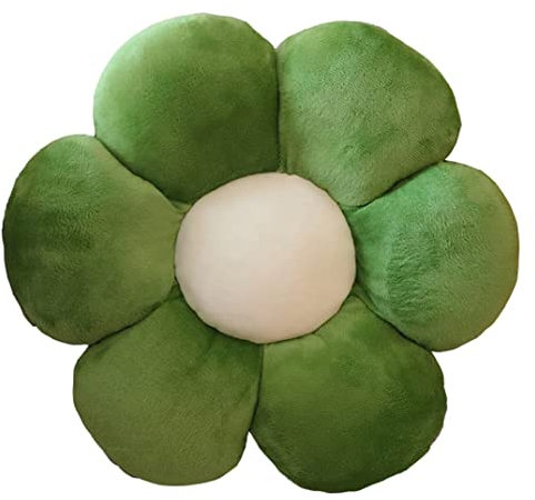 YILANLAN Coussin Fleur Tapis de Sol Coussins de siège Canapé - lit Oreiller Coussins décoratifs (30CM, Dark Green)