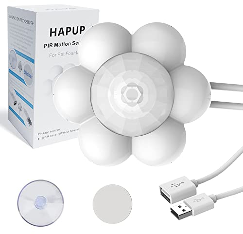 HAPUP Cat Fountain Sensor Motion Sensor Cat Water Fountain Automatic Start Stop Pet Water Fountain Sensor External USB DC 5V 1A Detector Save Energy Accessory Universal Intelligent