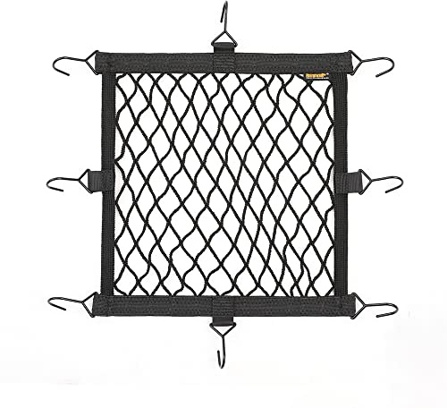 Rhinowalk Motorcycle Luggage Net Cargo Net Helmet Luggage Net with Adjustable Metal Hooks for Motorcycles and Bicycles