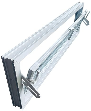 Trobak Kellerfenster weiss 90 x 30 cm Isolierglas UG-Wert 3,3