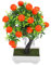 Yardwe Arbol Frutal Artificial Bonsái Naranja Falso Plantas Artificiales En Macetas Rompiendo Mercadería Mala Decoración De Naranjo Naranja Realista Interior Limón Oficina El Plastico