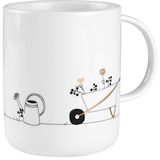 Räder Hobby Geschenktasse Garten D.8cm, H.10cm