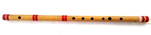 Flûte indienne en bambou G Bass Bansuri 66 cm avec housse en velours et étui Rexine
