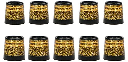 Evvmnaks 10Pcs Golf Ferrules Tip Size 0.370 Golf Sleeve Ferrule for Golf Irons Club Shafts Accessories Gold