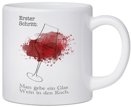 artboxONE Tasse Wein Rezept von Miriam Sellinger - Kaffeetasse Essen & Trinken/Alkohol
