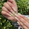 24PCS Coffin False Nails - Long Ballerina Fake Nails with Yellow Wave Design, French Press on Nails with Glue - Acrylic Stick on Nails for Women and Girls