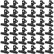 50 Pezzi 30 mm Metal Bulldog Binder Clip,Piccole Metallo Clip,Pinze Multiuso per Foto, Cucina di Casa, Forniture per Ufficio(Nero)
