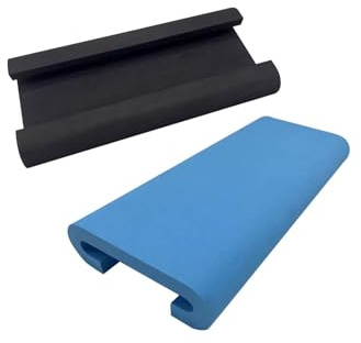JISADER 2-teiliges Drachenboot-Sitzpolster, Drachenboot-Sitzkissen, rutschfest, wasserdicht, stoßdämpfend, Sitzkissen für Rudergeräte, Himmelblau Schwarz