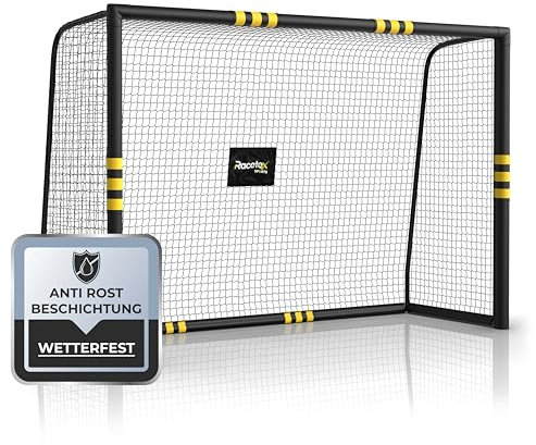 Racetex Fussballtore für Garten Kinder und Erwachsene mit [Anti-Rost Beschichtung] - Fußballtor Kinder inkl. Erdanker für optimalen Halt - Fußball Tor mit rundum Polsterung (240cm x 160cm)